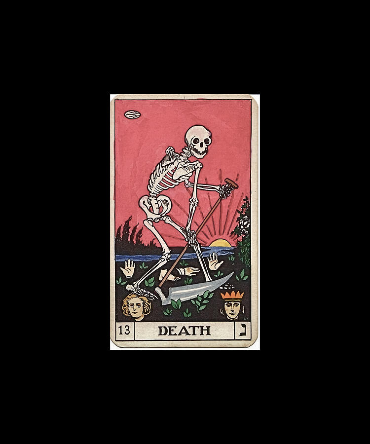 Skeleton Tarot Death Card Digital Art by Triana Wulandari | Fine Art ...
