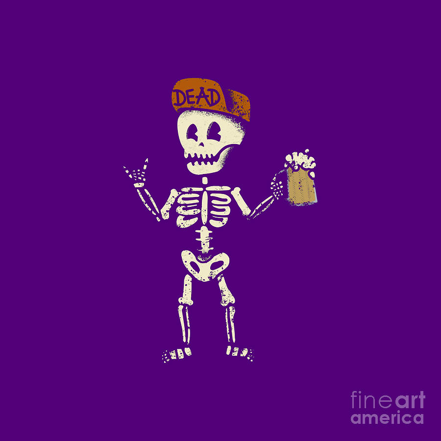 Skeleton Drawing by Viktor Dongoran Fine Art America