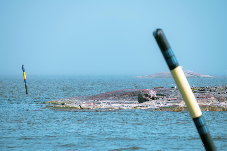 Archipelago Photograph - Skerry between buoys by Marko Hannula Archipelago Photograph - Skerry between buoys by Marko Hannula