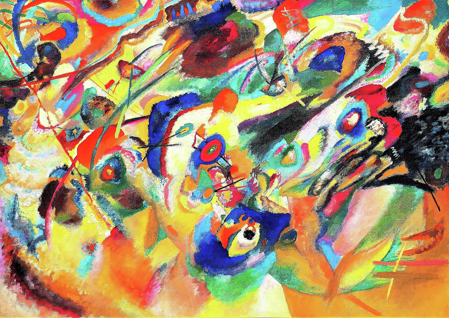 Wassily Kandinsky Painting - Sketch 2 for composition VII - Digital Remastered Edition by Wassily Kandinsky