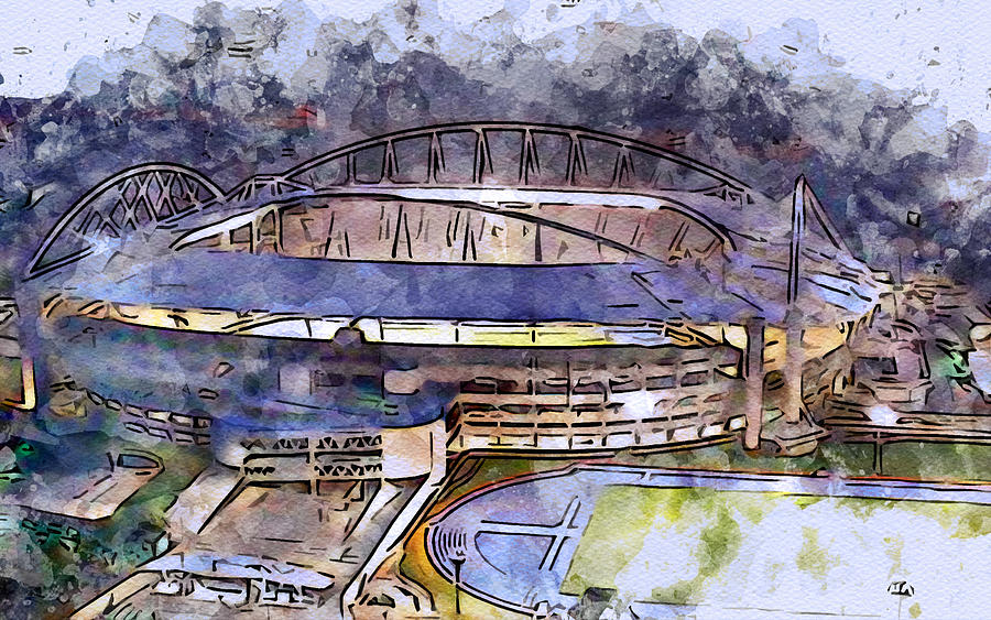 Sketch 213 Estadio Olimpico Joao Havelange Rio De Janeiro Brazil ...