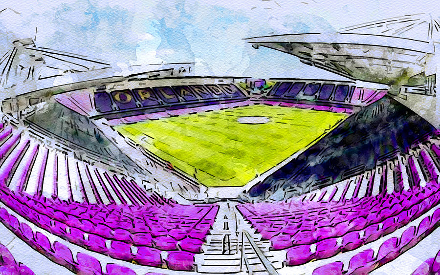 Sketch 229 Exploria Stadium Orlando Florida MLS Stadiums City Sc Soccer ...