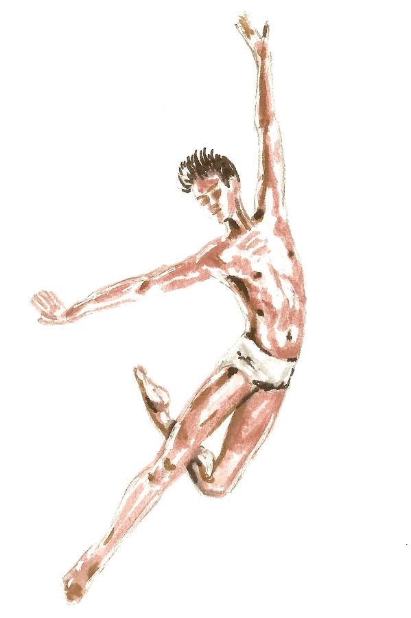 Sketch Ballet Dancer 2 Painting by Masha Batkova