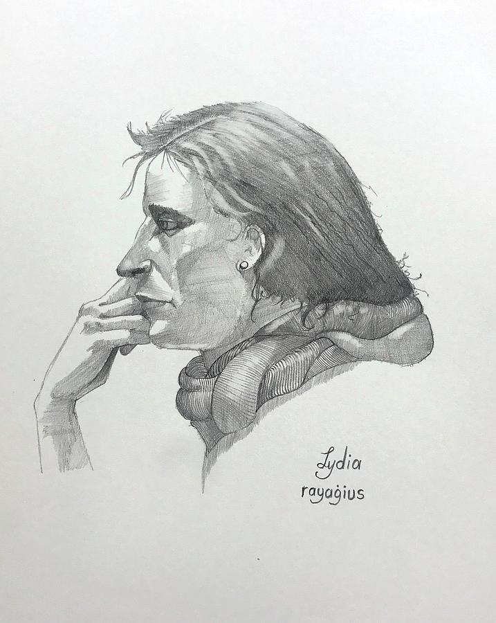 Sketch for Lydia Drawing by Ray Agius