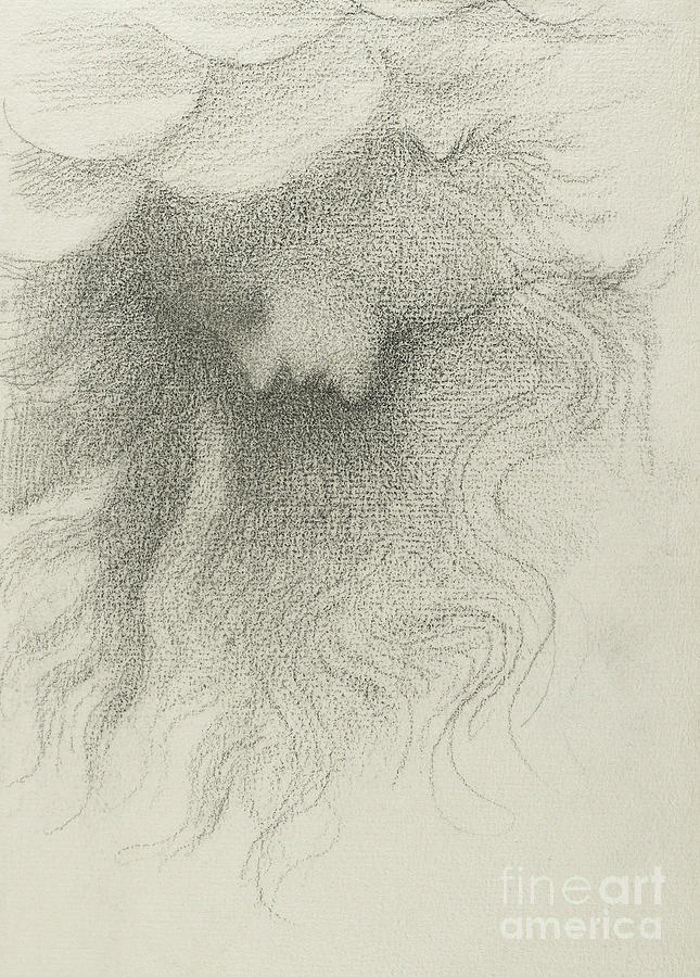 Sketch from Album of forty eight drawings Drawing by Edward Burne-Jones
