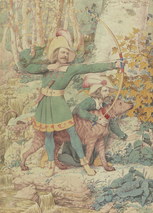 Sketch of Robin Hood Drawing by Richard Dadd