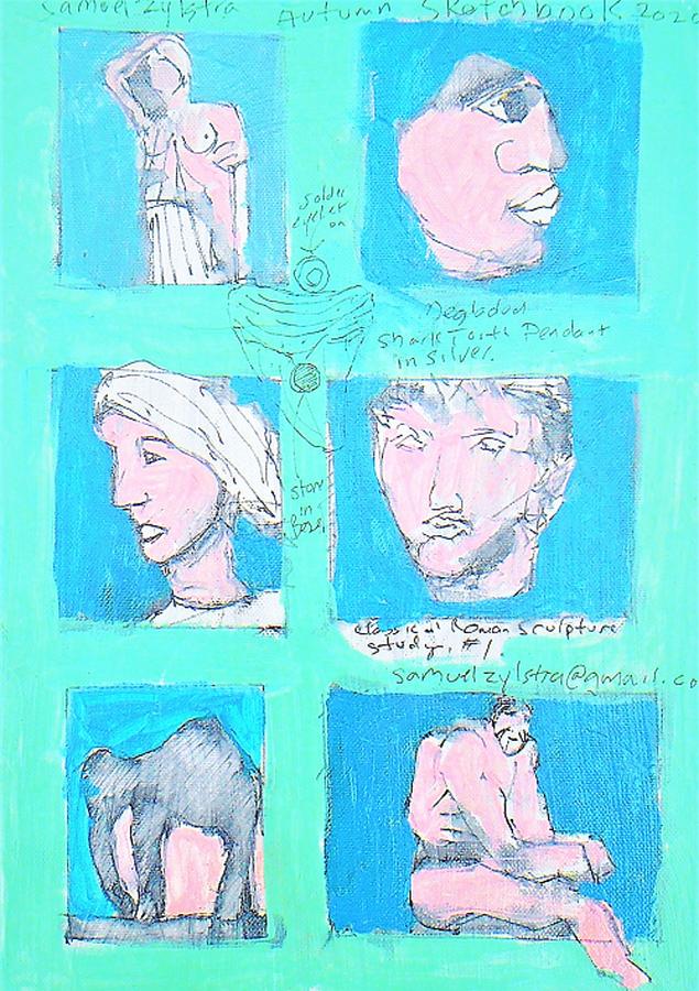 Sketchbook Cover 2 Mixed Media by Samuel Zylstra