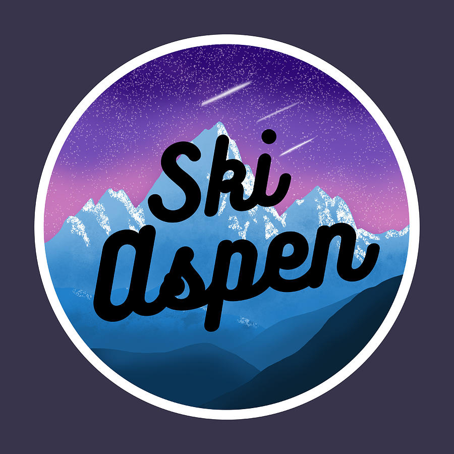 Ski Aspen Colorado Rocky Mountains Landscape Digital Art by Aaron Geraud