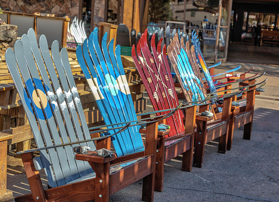 Ski Chairs Photograph by Lorraine Baum