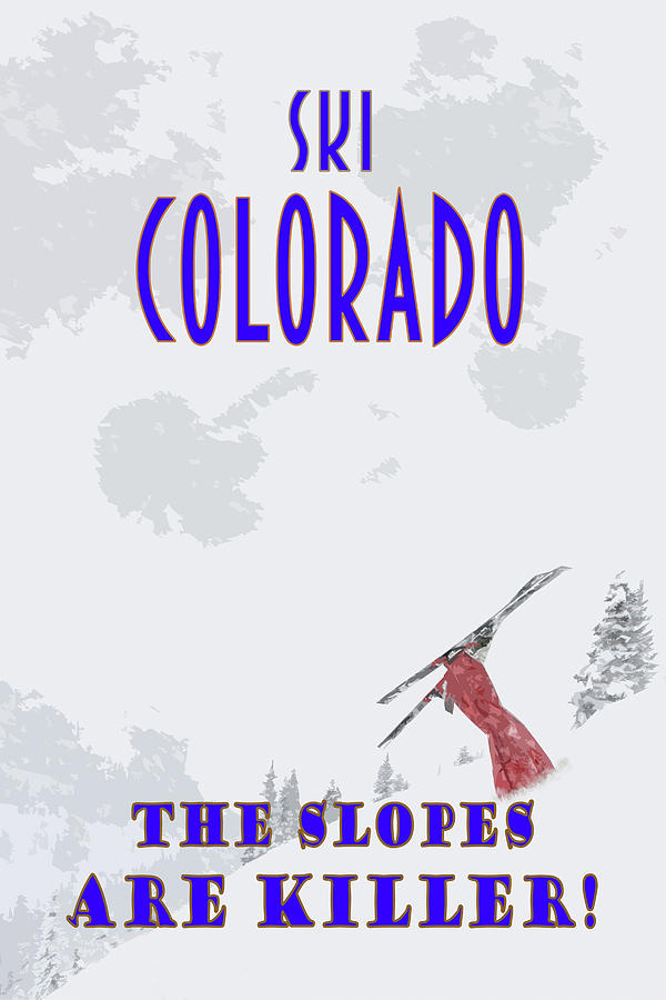 Ski Colorado Travel Poster Photograph by Ken Smith