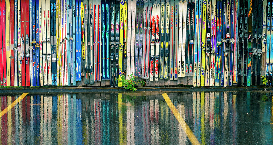 Ski fence Photograph by Alexey Stiop