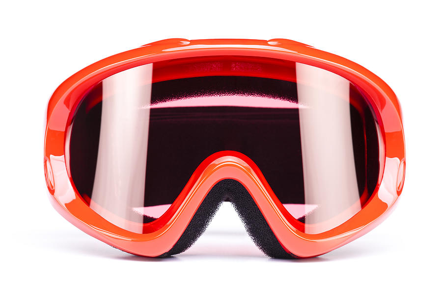 Ski goggles, isolated on white background Photograph by Mbbirdy
