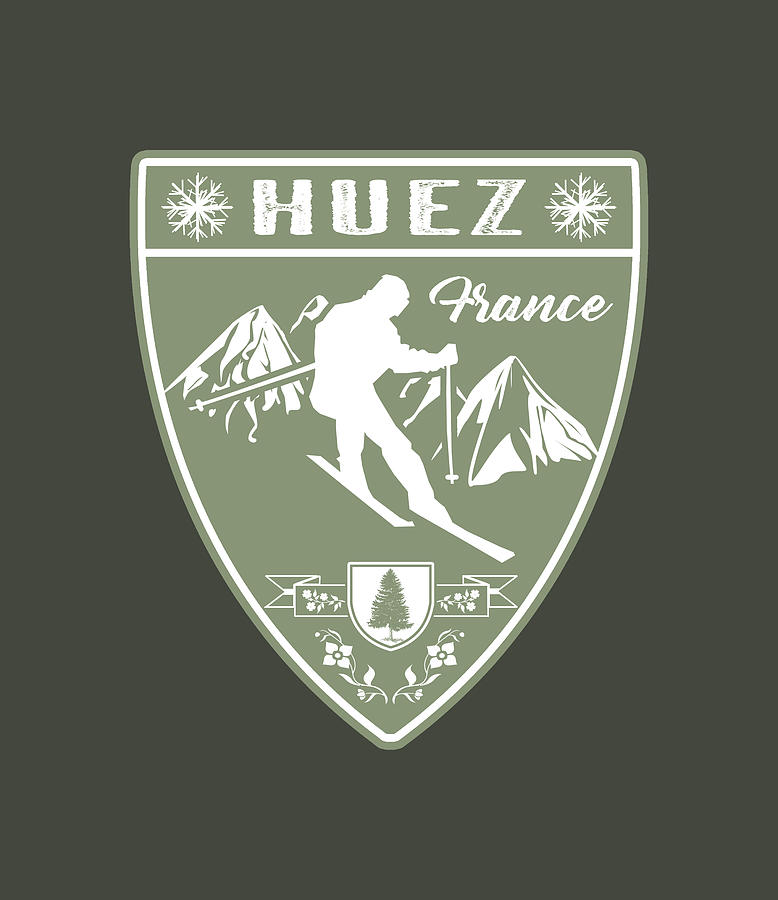 Ski Huez France Digital Art