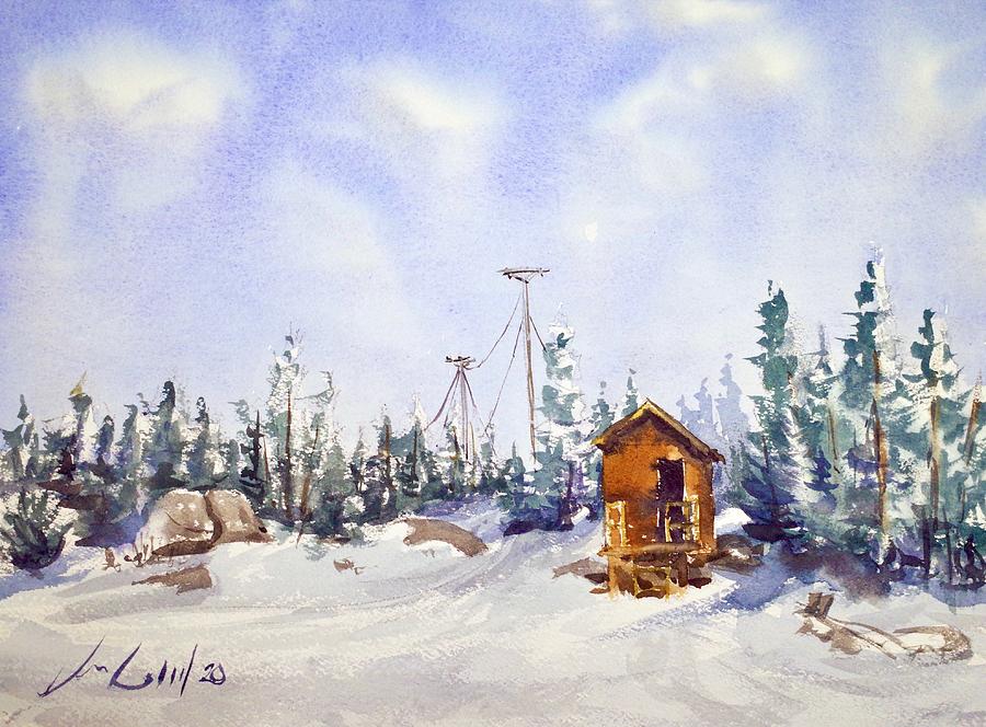 Ski Hut Painting