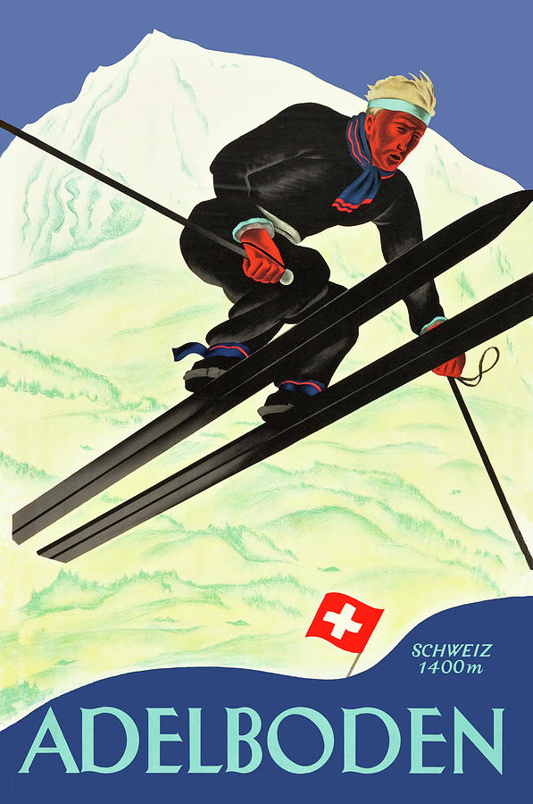Ski Jump at Adelboden Digital Art by Long Shot