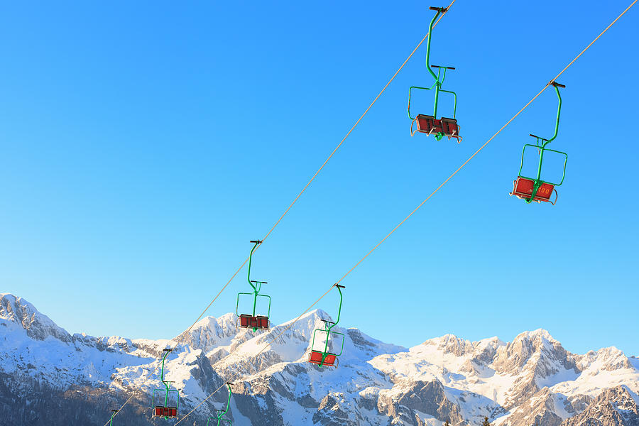 Ski Lift Photograph by Borchee