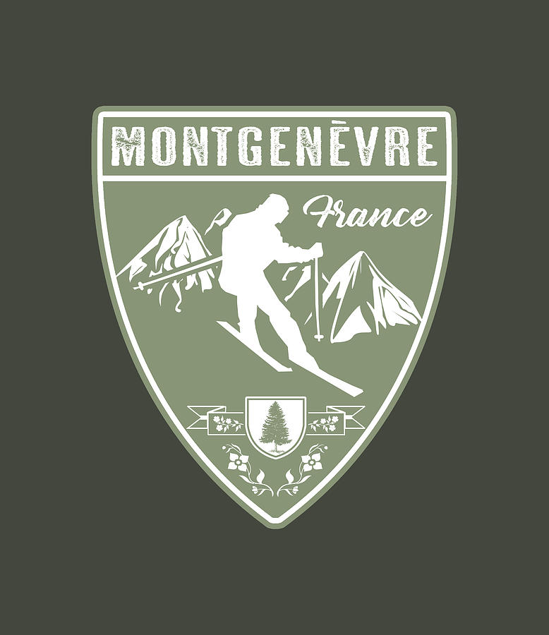 Ski Montgenevre France Digital Art by Jared Davies