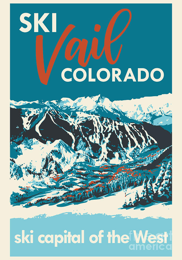 Vail Colorado Vintage T-shirt Vail Shirt Mountain Retro 