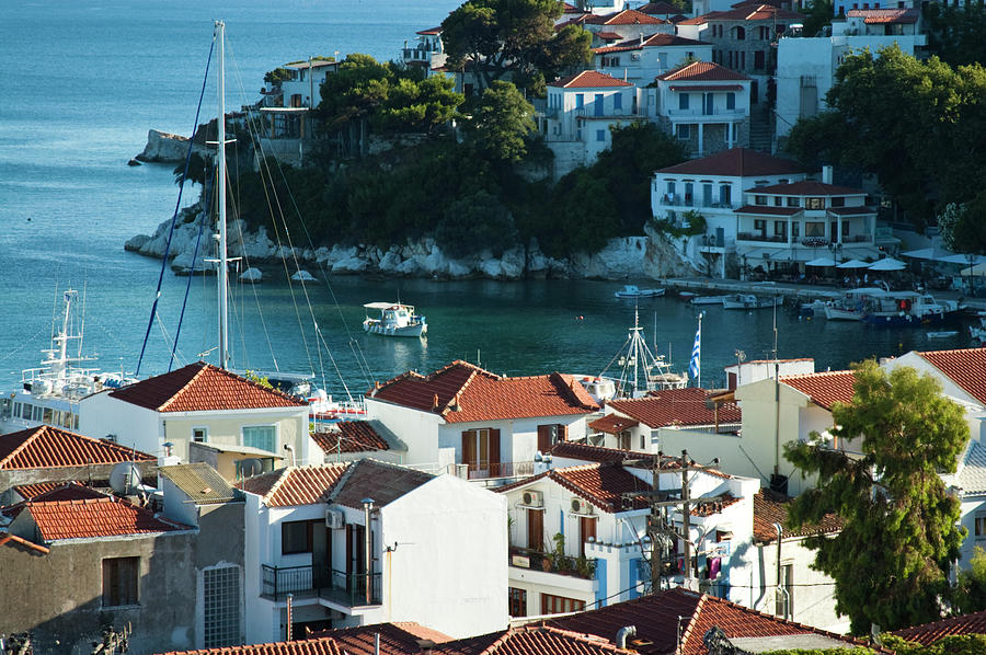 Skiathos' Old Port Photograph by Olivia Checiu - Fine Art America