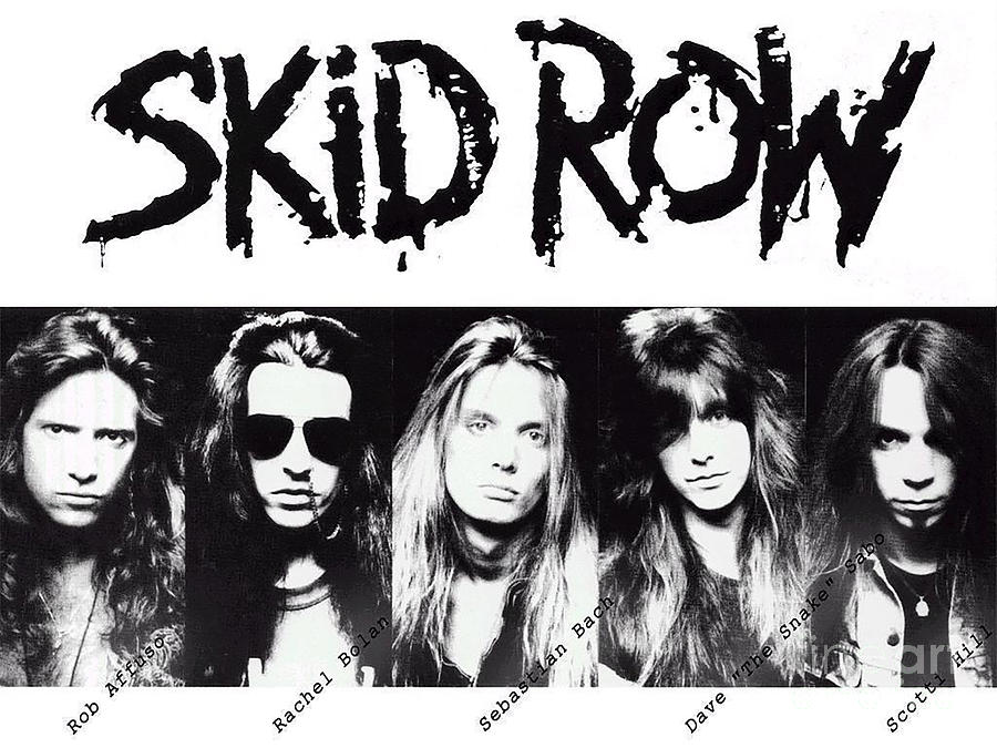 Skid Row Hair Metal Member Digital Art by Angelina Aberg - Fine Art America