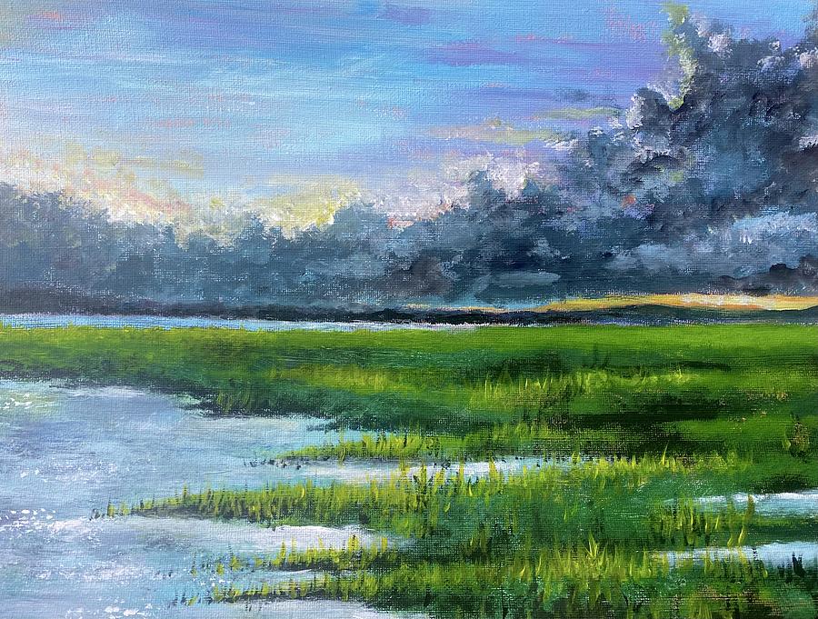 Skidaway Island State Park Painting by Larry Whitler