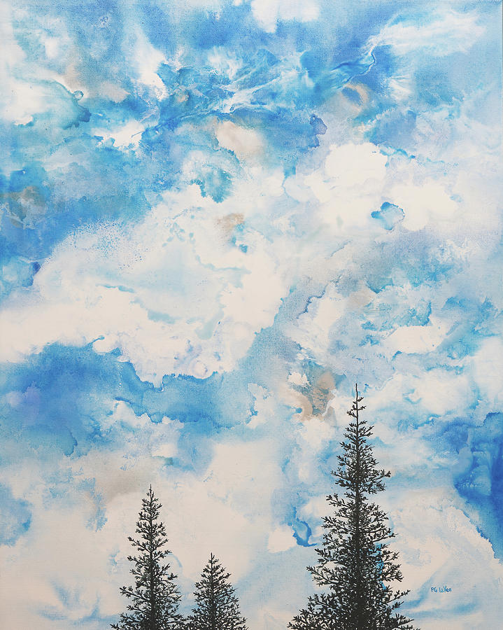 Skies Above Timberline Painting By Philip Levee Fine Art America