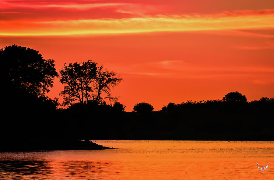 Skies Painted Orange Photograph by Pam Rendall