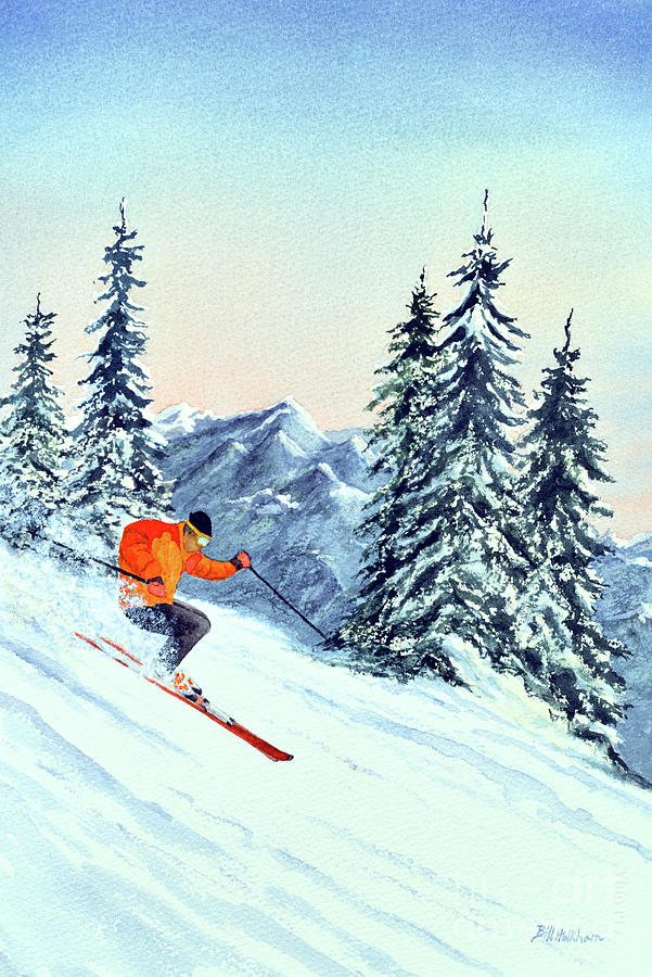 Skiing The Clear Leader Painting