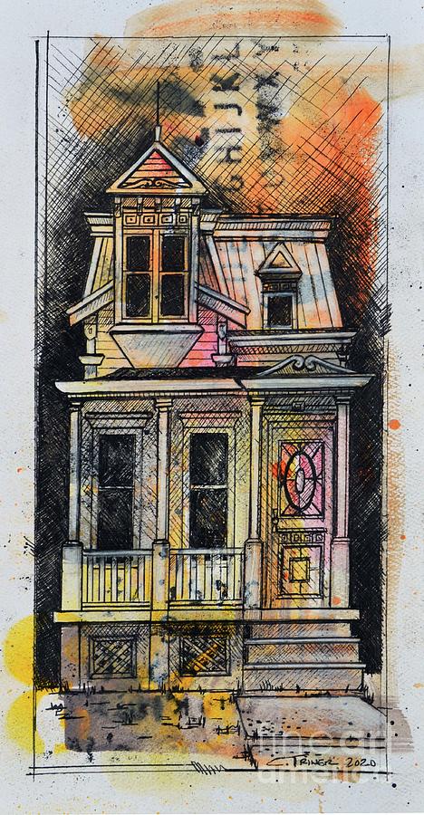 Skinny Victor House Mixed Media by Christopher Triner