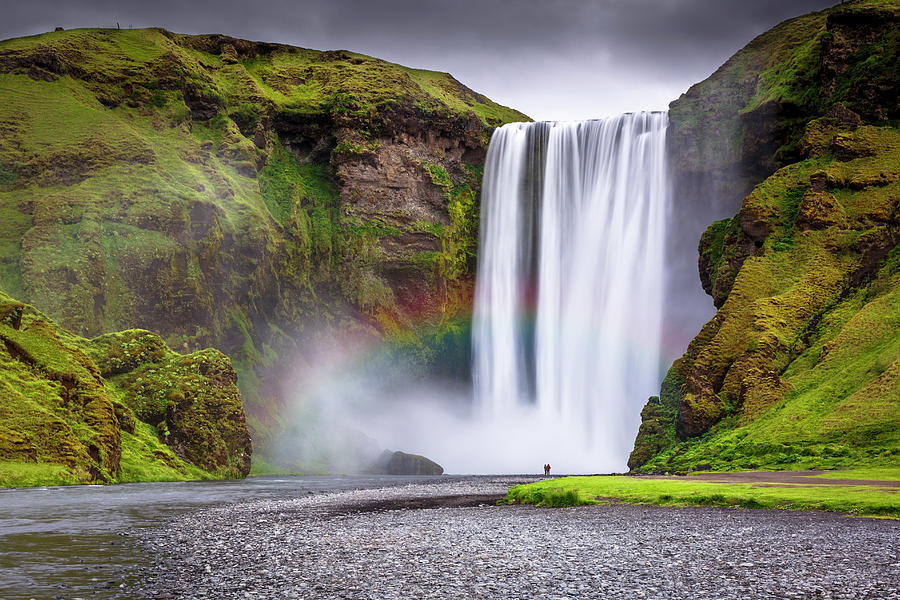 Skogafoss waterfall Photograph by Andrew Sproule - Fine Art America