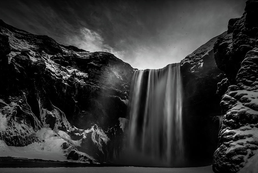 Skogafoss Waterfall Photograph by Elina Lieltiruma - Pixels