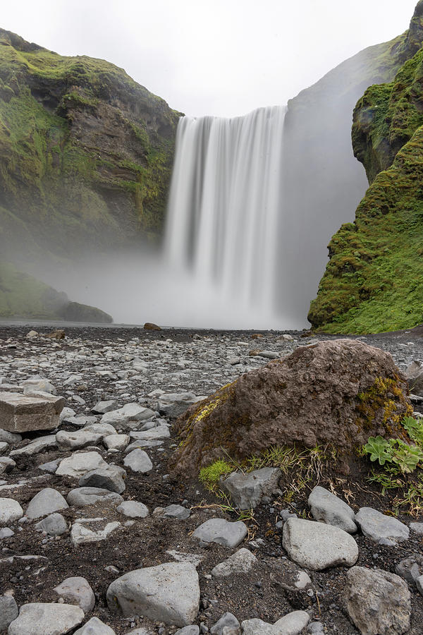 Skogafoss Waterfall Iceland  Photograph by John McGraw