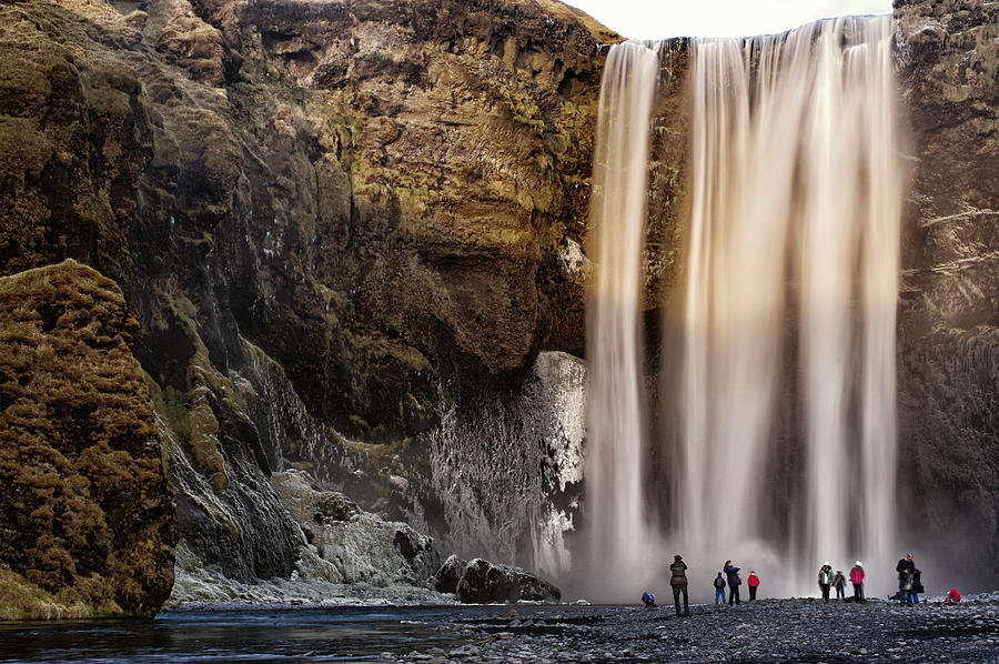 Skogafoss waterfall in the winter Photograph by Sherri Damlo, Damlo Shots, Damlo Does, LLC