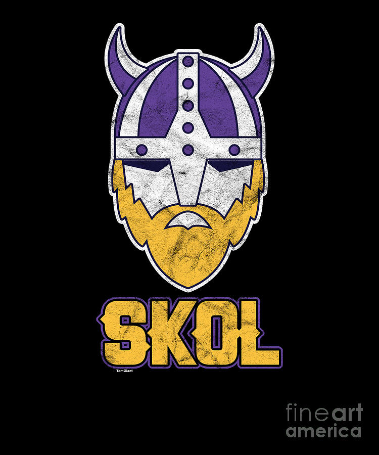 Minnesota Vikings Skol Helmet | Art Print