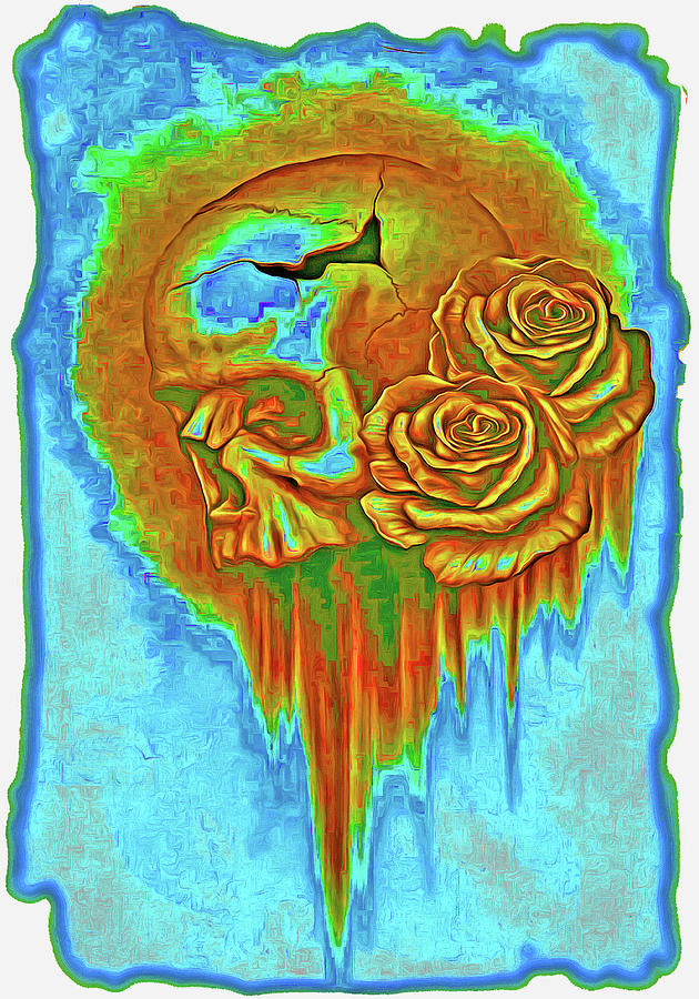 Skull And Roses 26 Digital Art