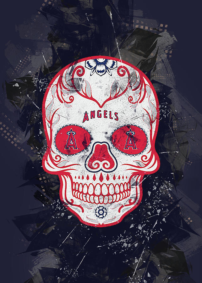 Baseball Baseball Los Angeles Angels Drawing by Leith Huber - Pixels