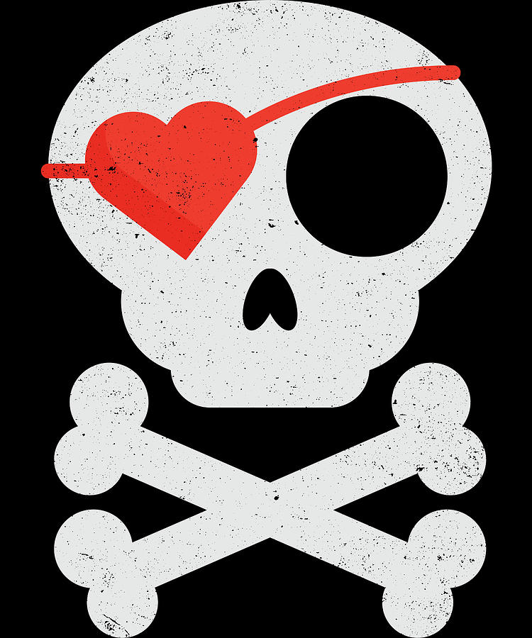 pirate flag heart