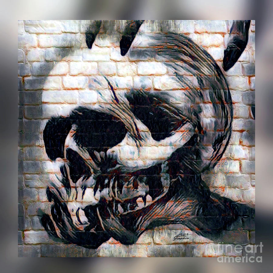 Skull In Hand Digital Art by CAC Graphics