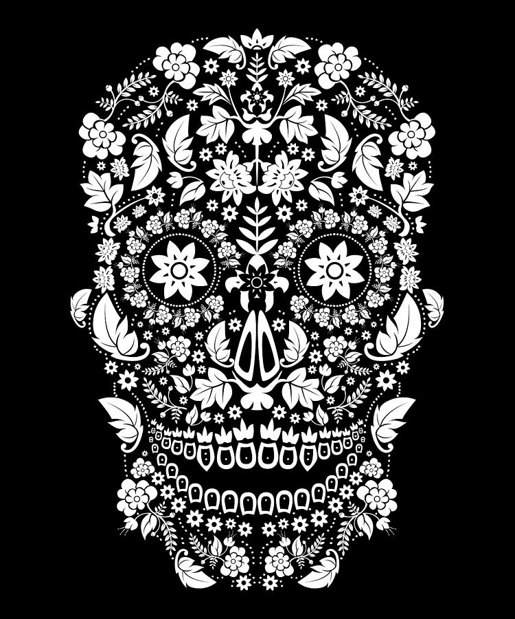 Skull Mandala Sacred Geometry Prana Art Digital Art by Alberto ...