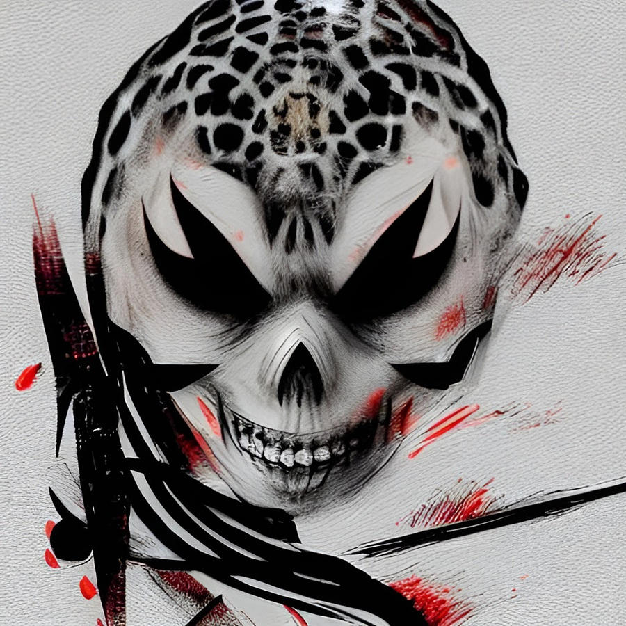 Skull Digital Art By Mihaela B - Pixels