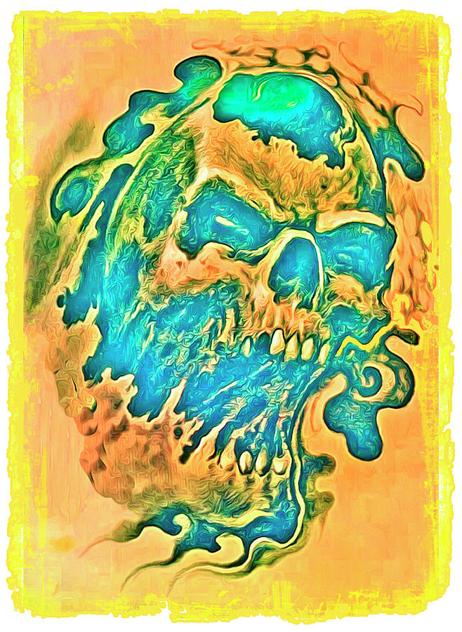 Skull Monster 4 Digital Art by John Shepherd - Pixels