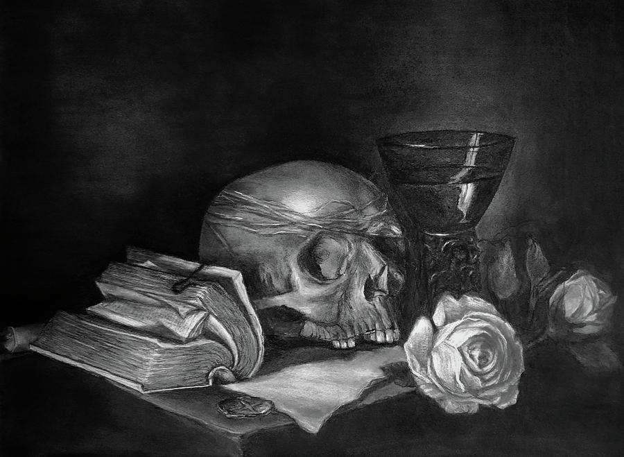 Still Life Drawing - The Unfolding by Nicole Smith