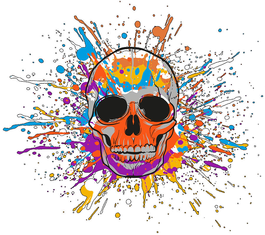 SKULL TREND Poster boy Painting by Patel Mason | Fine Art America