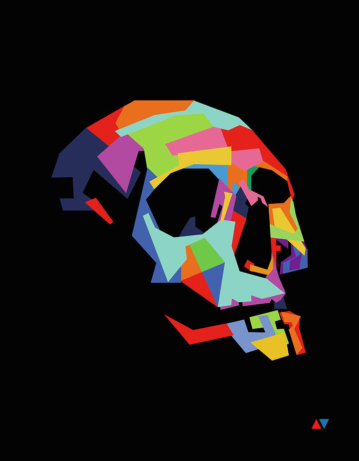 Skull Wpap Style 001 Digital Art