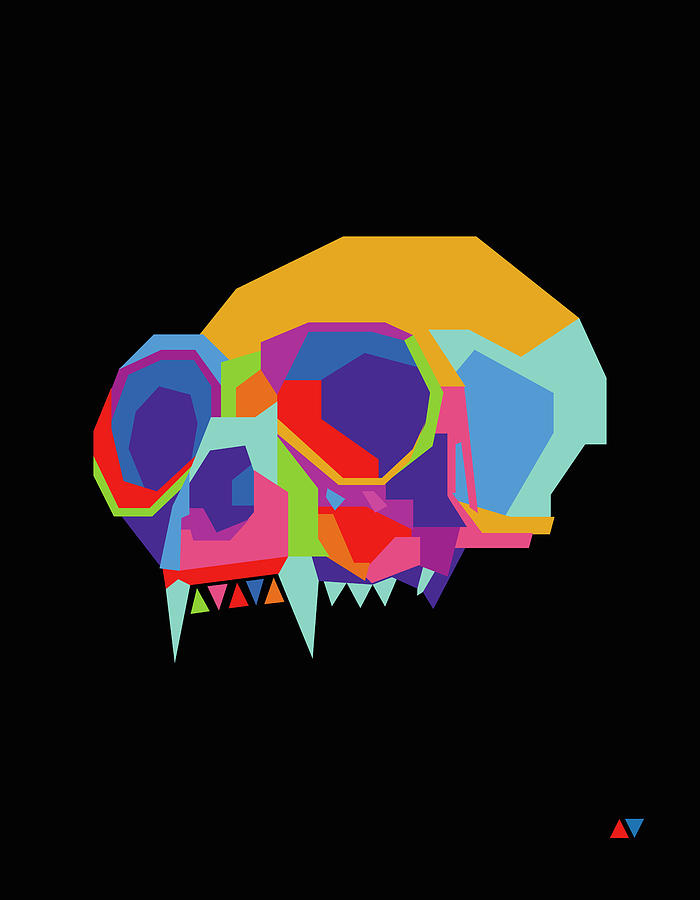 Skull Wpap Style 002 Digital Art