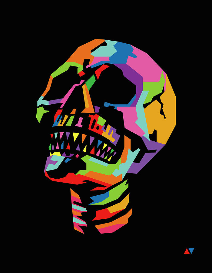 Skull Wpap Style 012 Digital Art