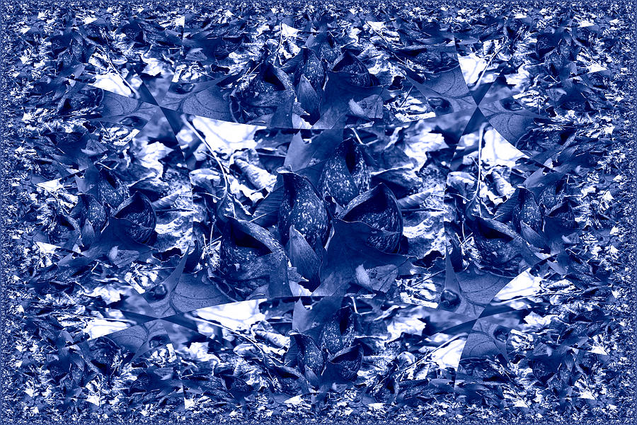 Skunk Cabbage Spathes - Digitally Enhanced - Blue Digital Art by Carol Senske