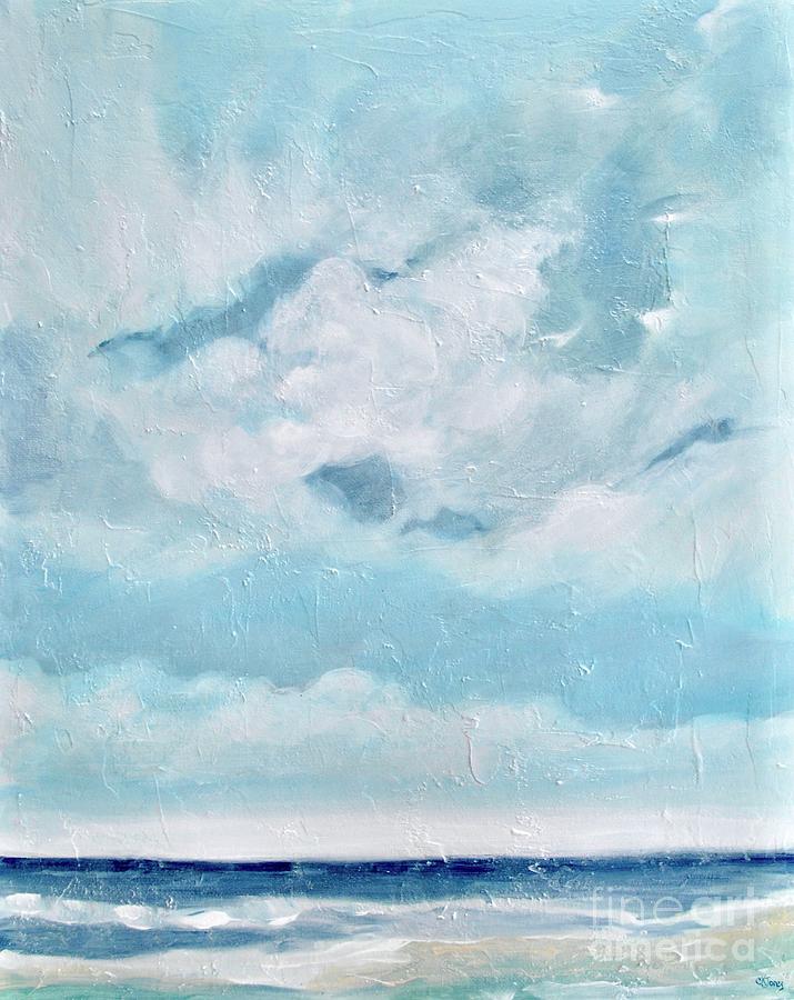 Sky and Sea Painting by Christine K Jones | Fine Art America