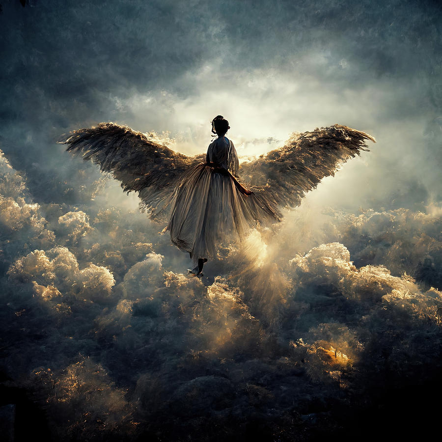 Sky Angel Digital Art by Mike Montalvo | Fine Art America