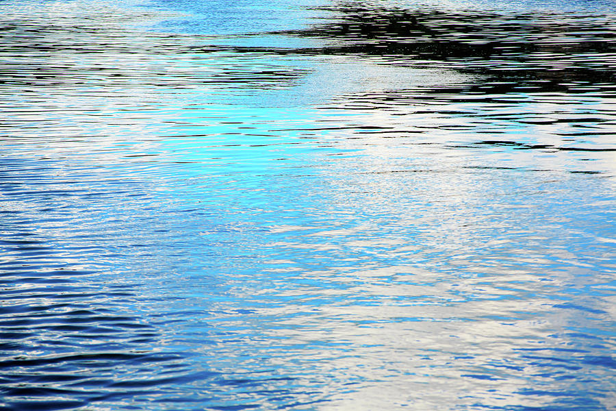 Water Reflections Photograph - Sky Blue Reflections by Terry Walsh